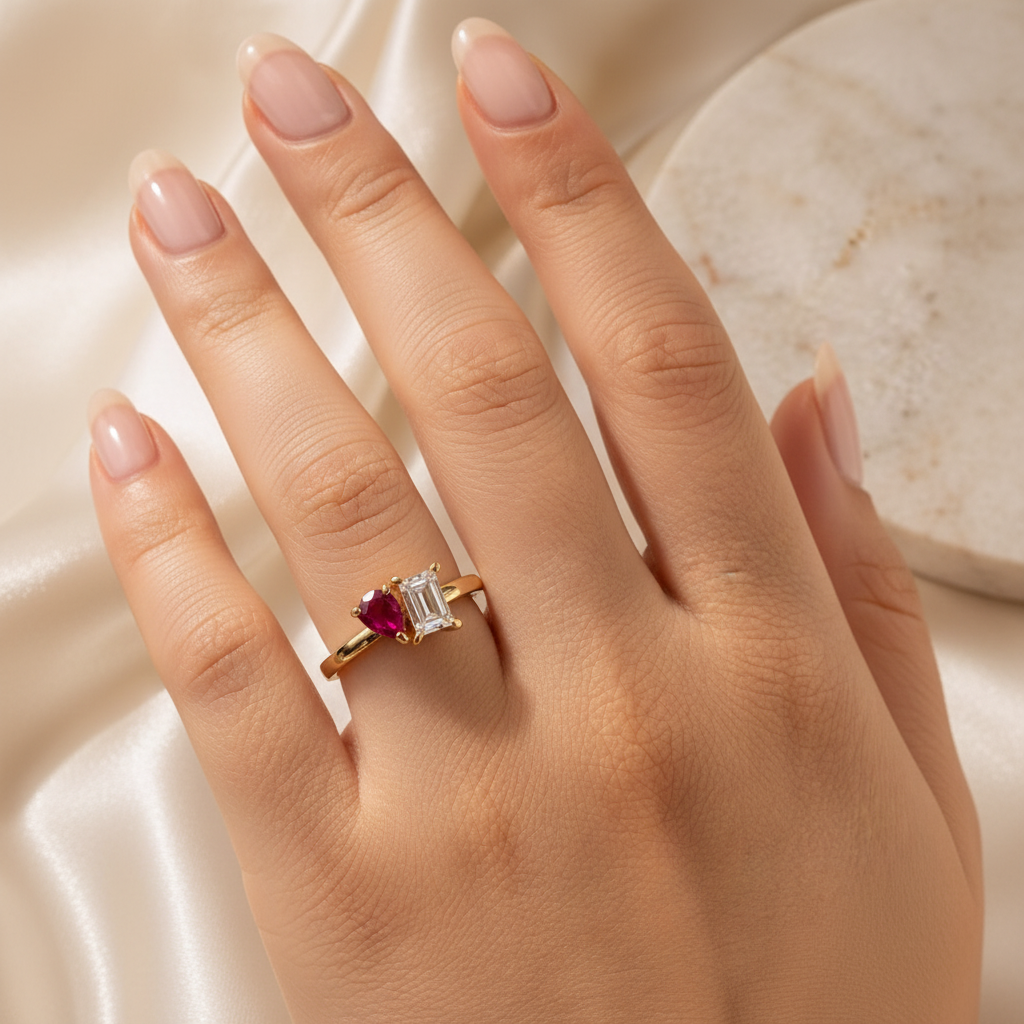Amour Ring - Sheer Pink Nails